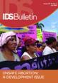 Bulletin 39.3 Front cover of Bulletin 39.3, Unsafe Abortion: A Development Issue